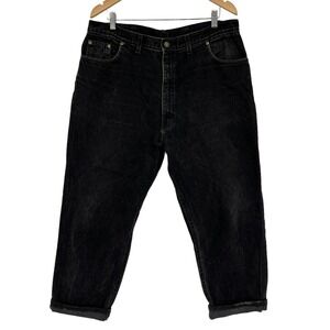 Vintage Hunt Club Jeans Black Straight‎ Leg Denim Men’s 37x26